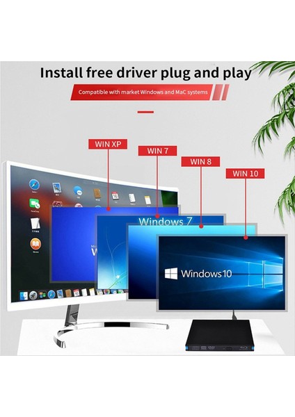 Blu-Ray Brülör Oynatıcı USB 3 0 CD DVD Harici Bluray Drive Writer Okuyucu MacBook Windows Pc Dizüstü Dizüstü Masaüstü (Yurt Dışından) fiyatları