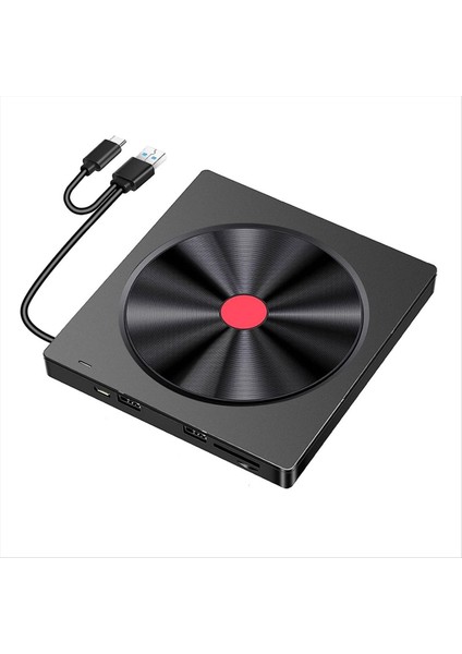 Harici Optik Sürücü Dizüstü Bilgisayar CD Brülör USB Film Disk DVD Oynatıcı Okunabilir Bellek Kartı Çok Işlevli Sürücü Brülör (Yurt Dışından) modelleri