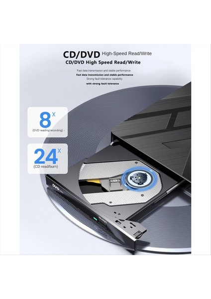 Dizüstü Bilgisayar Için Sd/tf Kart Yuvalı 5 0 Numaralı Cd/dvd Sürücüsü USB 3 0 Tip C Cd/dvd +/- Rw Burner Yazar Oyuncusu (Yurt Dışından) modelleri