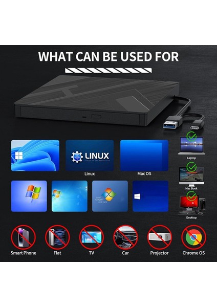 Dizüstü Bilgisayar Için Sd/tf Kart Yuvalı 5 0 Numaralı Cd/dvd Sürücüsü USB 3 0 Tip C Cd/dvd +/- Rw Burner Yazar Oyuncusu (Yurt Dışından) indirimleri