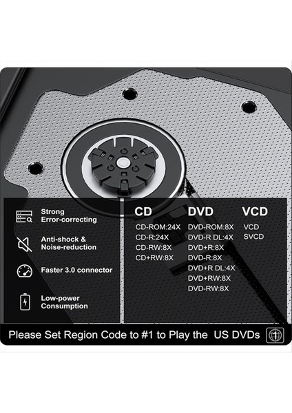 Harici DVD Drive Usb3 0 Cd-Rom Brülör Taşınabilir Çift Arayüz Tip-C USB CD DVD Brülör Dizüstü Bilgisayar Için (Yurt Dışından) modelleri