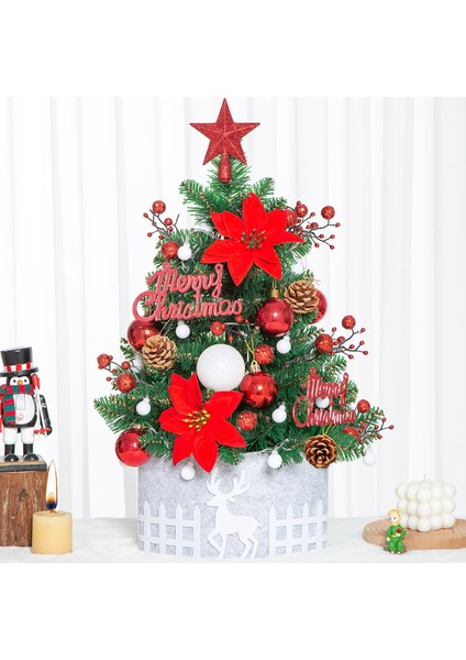 90CM 9 Deluxe Simülasyon Yılbaşı Ağacı Küçük Mini Yılbaşı Ağacı Paketi Masaüstü Yılbaşı Ağacı (Yurt Dışından)