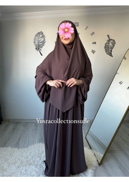 Tesettür Asel Takım Elbise Sufle Peçe 3’lü