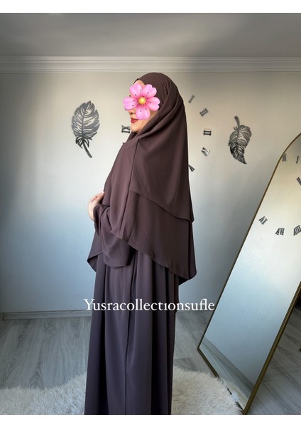 Tesettür Asel Takım Elbise Sufle Peçe 3’lü fiyatları