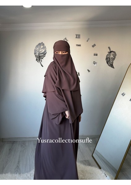 Tesettür Asel Takım Elbise Sufle Peçe 3’lü modelleri