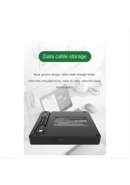 Harici Cd/dvd Sürücü Taşınabilir CD DVD +/- Rw Drive Optik Sürücü Oynatıcı Okuyucu USB 3 0 ve Win Için Type-C 11 10 8 7 (Yurt Dışından) indirimleri