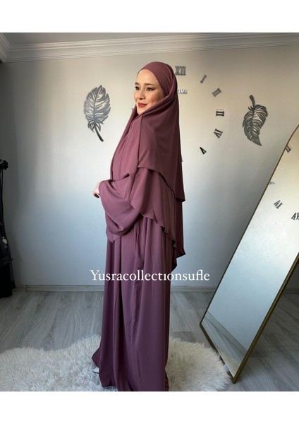 Tesettür Asel Takım Elbise Sufle Peçe 3’lü fiyatları