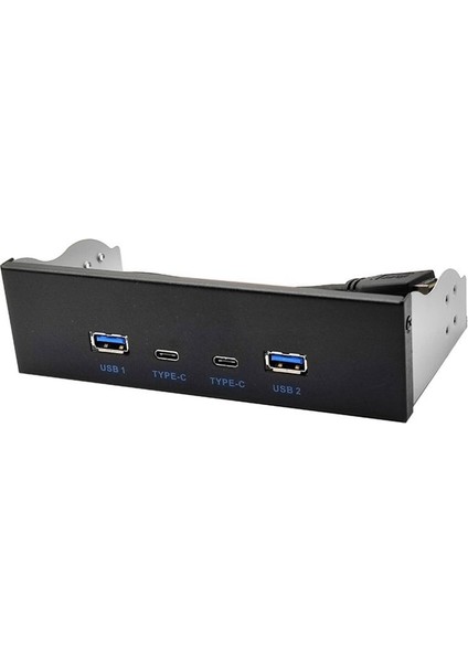 Usb3 2 Tip 10GBPS Optik Sürücü Paneli 2x USB Gen2+2x Tip-C 3 5 Inç 5 25 Inç Hub 19PIN-C-PORT Ön Arka Fiş (Yurt Dışından) fırsatları