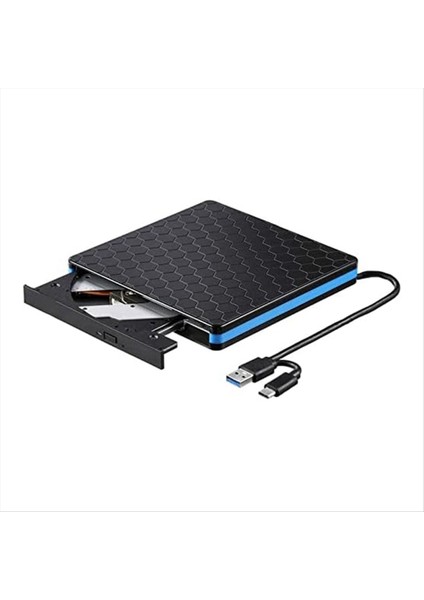 DVD Player Harici Optik Sürücü Type-C USB 3 0 2-1-1-1 Cd/dvd Yazar Kartı Okuyucu Rw Drive Harici Optik Sürücü Oynatıcı (Yurt Dışından)