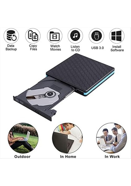 DVD Player Harici Optik Sürücü Type-C USB 3 0 2-1-1-1 Cd/dvd Yazar Kartı Okuyucu Rw Drive Harici Optik Sürücü Oynatıcı (Yurt Dışından) indirimleri