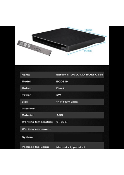 2x Usb3 0 Sata Harici DVD Muhafaza Dizüstü Bilgisayar Defteri Için Sabit Plastik Kılıf 12 7mm Cd-Rom Kılıfı Optik Sürücü Olmadan (Yurt Dışından) fırsatları