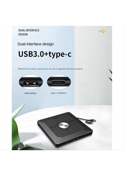 Harici Optik Sürücü DVD Yanan Usb3 0type-C Mobil Brülör Fişi ve Pc Masaüstü Için Uygun Cd-Rom Sürücüsü Oynatın (Yurt Dışından) modelleri