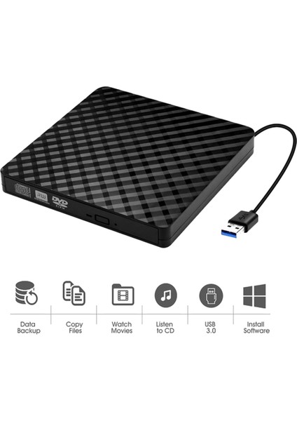 Harici CD DVD Sürücüsü USB 3 0 ve Tip-C Taşınabilir CD DVD +/- Rw Sürücü Okuyucu Dvd/cd Rom Burner Rewriter DVD Drive (Yurt Dışından) modelleri