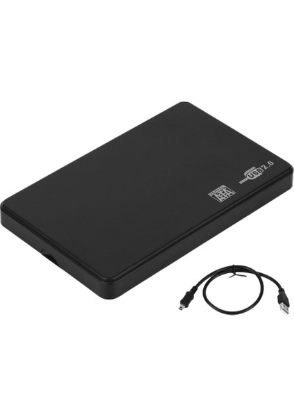 2 5 Inç USB HDD Kasası Sata - USB 2 0 Sabit Disk Sata Harici Muhafaza HDD Sabit Sürücü Kutusu USB Kablosu (Yurt Dışından)