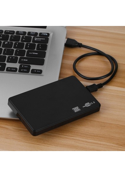 2 5 Inç USB HDD Kasası Sata - USB 2 0 Sabit Disk Sata Harici Muhafaza HDD Sabit Sürücü Kutusu USB Kablosu (Yurt Dışından) fırsatları