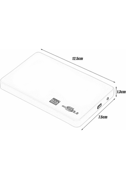 2 5 Inç USB HDD Kasası Sata - USB 2 0 Sabit Disk Sata Harici Muhafaza HDD Sabit Sürücü Kutusu USB Kablosu (Yurt Dışından) indirimleri