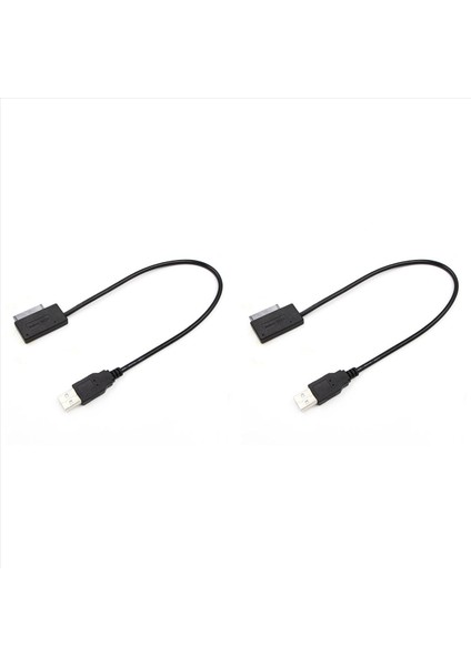 2pcs 35CM USB Adaptörü Pc 6p+7p CD DVD Rom Sata - USB 2 0 Dönüştürücü Slimline Sata 13 Pin Kablosu Pc Dizüstü Bilgisayar Için (Yurt Dışından)