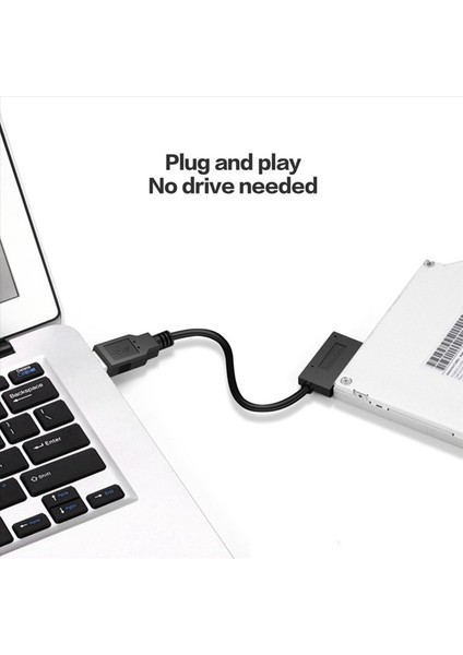 2pcs 35CM USB Adaptörü Pc 6p+7p CD DVD Rom Sata - USB 2 0 Dönüştürücü Slimline Sata 13 Pin Kablosu Pc Dizüstü Bilgisayar Için (Yurt Dışından) modelleri