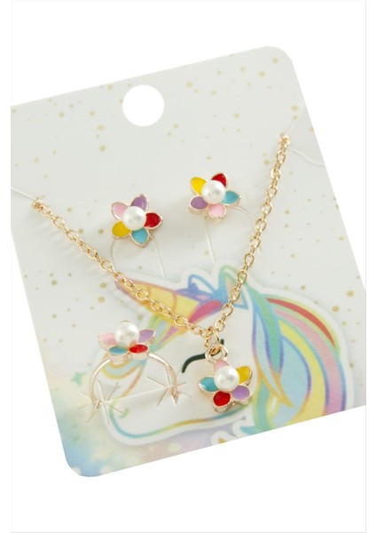 Sptrns Papatya Mineli Set Kolye-Sarı fiyatları