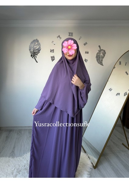 Tesettür Asel Takım Elbise Sufle Peçe 3’lü