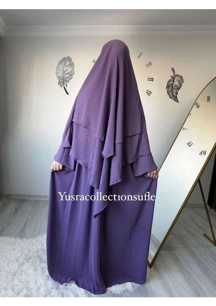 Tesettür Asel Takım Elbise Sufle Peçe 3’lü fiyatları