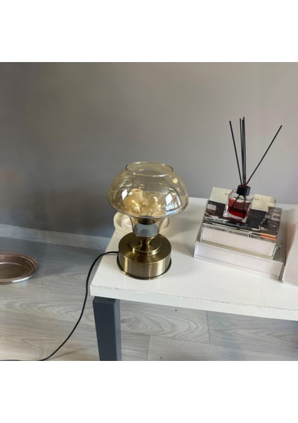 Melk Cam Bal Rengi Y Piramit Masa Lambası Dekoratif Masaüstü Aydınlatma Hol Abajur Başucu Lamba modelleri