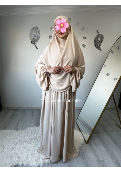 Tesettür Asel Takım Elbise Sufle Peçe 3’lü