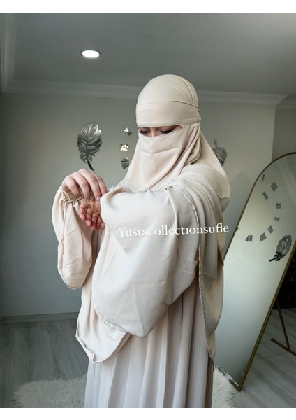 Tesettür Asel Takım Elbise Sufle Peçe 3’lü fiyatları