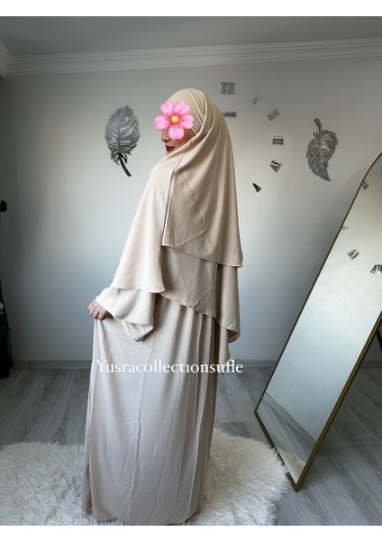 Tesettür Asel Takım Elbise Sufle Peçe 3’lü fırsatları