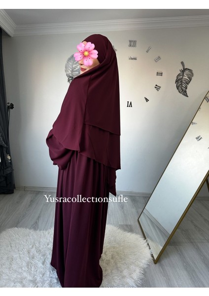 Tesettür Asel Takım Elbise Sufle Peçe 3’lü fiyatları