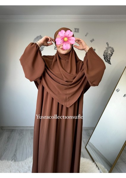 Tesettür Asel Takım Elbise Sufle Peçe 3’lü fırsatları
