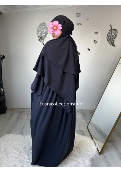 Tesettür Asel Takım Elbise Sufle Peçe 3’lü modelleri