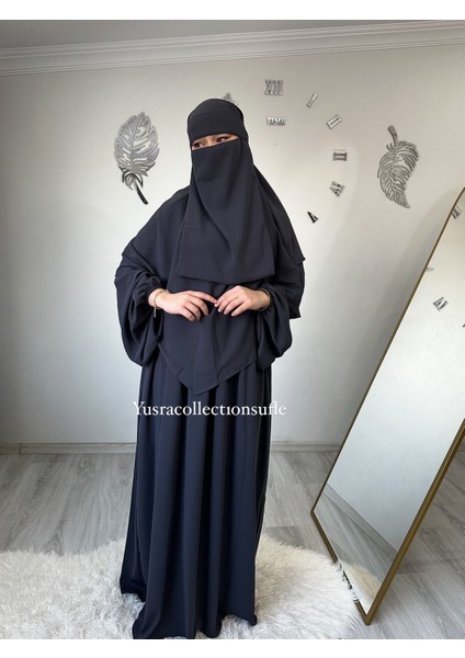 Tesettür Asel Takım Elbise Sufle Peçe 3’lü fırsatları