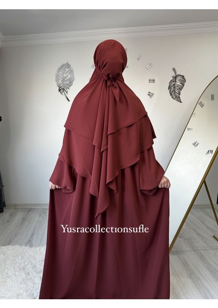 Tesettür Asel Takım Elbise Sufle Peçe 3’lü modelleri