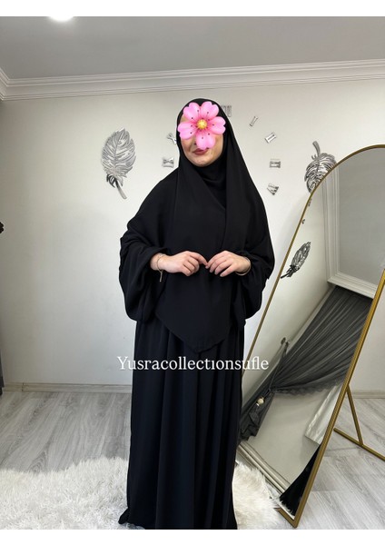 Tesettür Asel Takım Elbise Sufle Peçe 3’lü