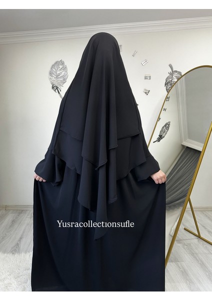 Tesettür Asel Takım Elbise Sufle Peçe 3’lü modelleri