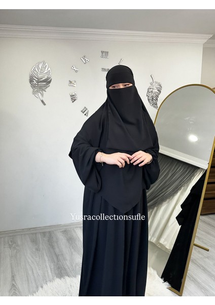 Tesettür Asel Takım Elbise Sufle Peçe 3’lü fırsatları