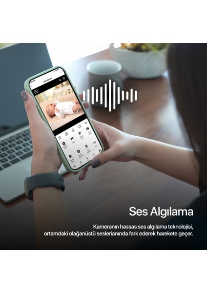 Akıllı İç Mekan Kamera 1080p Full HD Gece Görüşlü 3 MP Sesli Görüntülü Kamera ve 128GB Hafıza Kartı Seti modelleri