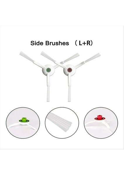 Ecovacs Için Deebot T10 Turbo X1 Omni Vakum Süpürge Yedek Aksesuar Ana Yan Fırça Filtre Temizleme Bez Tuz Torbası (Yurt Dışından) fırsatları