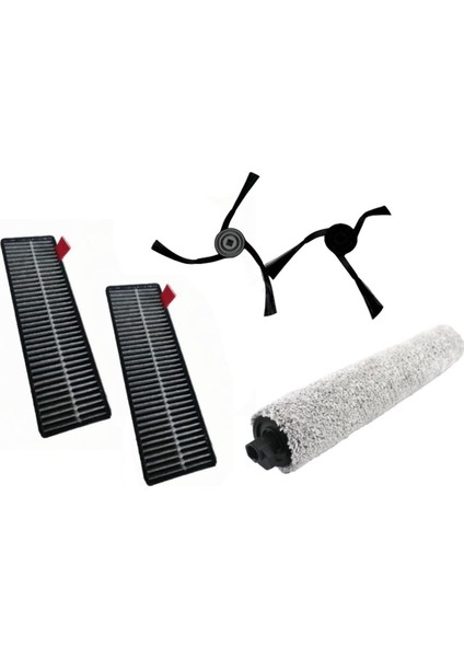 5 Adet Uwant U300/U300 Max Elektrikli Süpürge Aksesuarları Yan Fırça Hepa Filtre Rulo Paspas (Yurt Dışından)