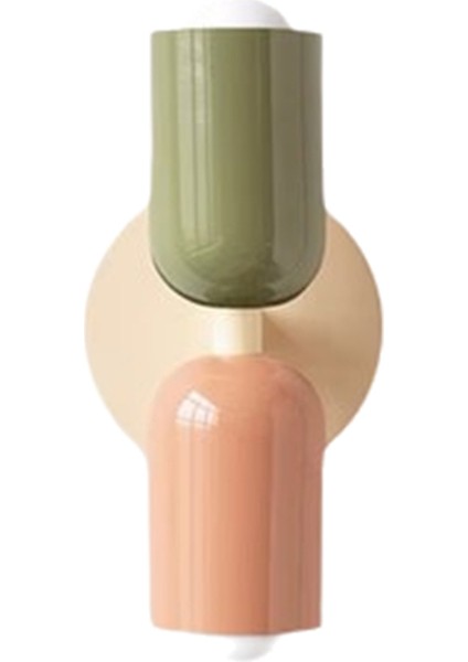 LED Duvar Lambası Modern Minimalist Krem Çift Kafa Işıklar C (Yurt Dışından)