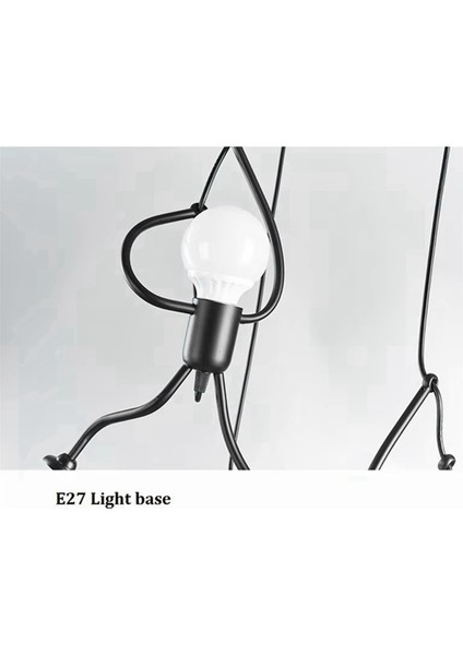 Vintage Demir Heykelcik Modern Sanat Avize LED Tavan Lambası (Yurt Dışından) fiyatları