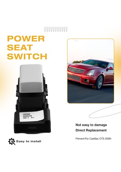 15895688 Cadillac Cts 2008 Için Elektrikli Koltuk Anahtarı - Elektrikli Koltuk Kontrol Anahtarı (Yurt Dışından) fırsatları