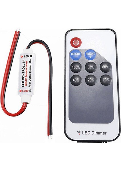 Mini LED Tek Renkli Kısıcı Dc 5V 12V 24V 5050 2835 Şerit Işıklar Sabit Voltaj Pwm Sinyal Kontrol Cihazı Rf 9 Tuşlu Uzaktan Kumanda (Yurt Dışından) fırsatları