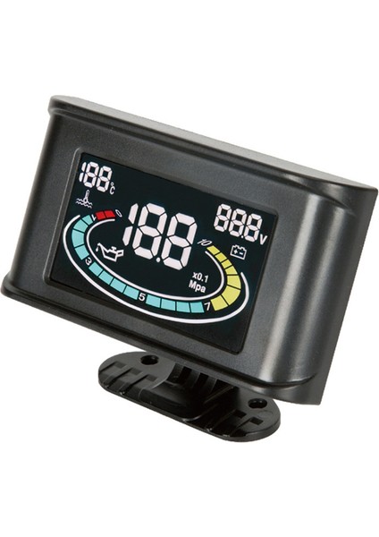 Araba Modifiye LCD 3'ü 1 Arada Su Sıcaklık Göstergesi Yağ Basınç Göstergesi Voltmetre W 10MM Su Sıcaklık Sensörü + Npt1/8 Yağ Basınç Sensörü (Yurt Dışından)