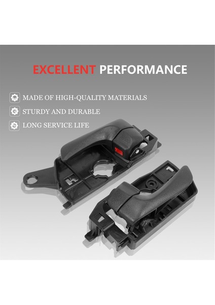 Hyundai Sonata 2008-2010 Iç Kapı Kolu 826103K520HZ 826203K520HZ HY1352135 HY1353135 HY1552109 4 Adet Değiştirin (Yurt Dışından) fırsatları