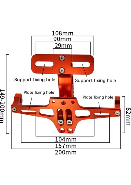 Yamaha MT07 MT09 Kawasaki Için Motosiklet Arka Plaka Tutucu (Yurt Dışından) fiyatları