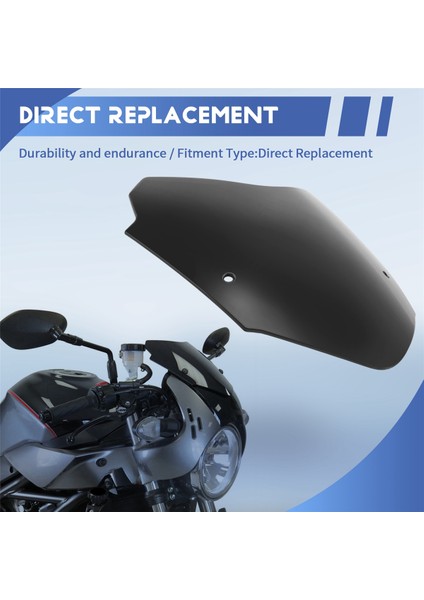 Motosiklet Spor Rüzgar Deflektörü Retro Ön Cam Siyah (Yurt Dışından) indirimleri