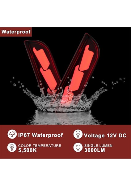 Mitsubishi Lancer 2008-2017 Için LED Arka Tampon Reflektörlü Sis Farları (Yurt Dışından) indirimleri