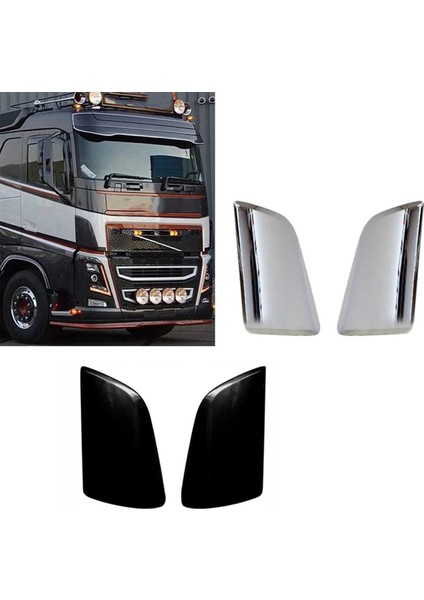 Volvo Fh4 Iv Euro 6 Kamyon 82392945 82392946'YA Uygun 1 Çift Araç Ön Köşe Deflektör Paneli, Siyah (Yurt Dışından) indirimleri